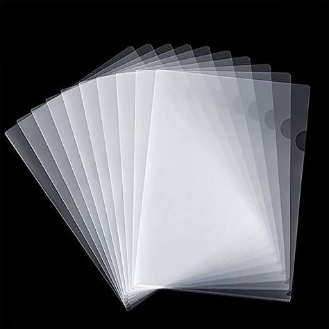 AmazonSmile : 100 Pcs Clear Document Folder Project Pocket for US Letter / A4 Size - Transparent L-Type Plastic Folder : Office Products Office Folder, Office Organization At Work, Plastic Folders, Folder Organization, Paper Pop, Project Organization, Utility Pouch, Document Folder, Jam Paper