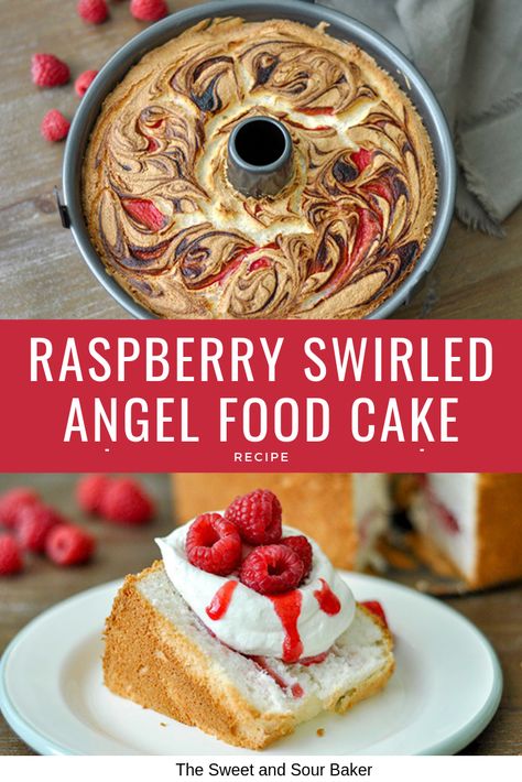 Angel Food Bundt Cake, Angel Food Birthday Cake Ideas, Easter Angel Food Cake, Raspberry Angel Food Cake Dessert, Flavored Angel Food Cake, Raspberry Angel Food Cake, Angel Food Cake Recipes Bundt Pan, Box Angel Food Cake Recipes, Angel Food Cake Chocolate