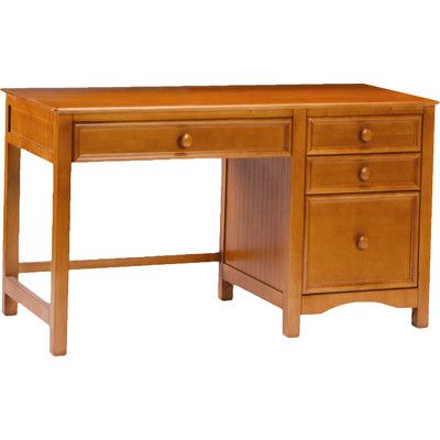 Viv + Rae David Large Pedestal Desk with 4 Drawers & Reviews | Wayfair.ca Wooden Office Table, Wood Desk Plans, Best Home Office Desk, Wooden Office, Diy Woodworking Projects, Kids Playroom Furniture, Desk Plans, Play Kitchen Sets, Console Table Hallway