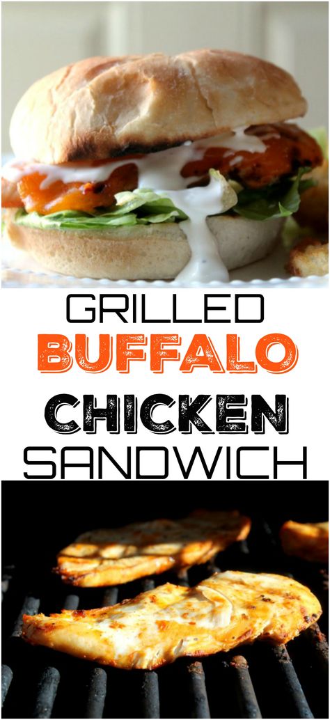 Grilled Buffalo Chicken Sandwich, Fried Buffalo Chicken, Regular Burger, Buffalo Chicken Sandwich, Grilled Chicken Sandwich Recipes, Grilled Buffalo Chicken, Pork Tenderloin Sandwich, Blue Cheese Recipes, Healthy Sandwich Recipes