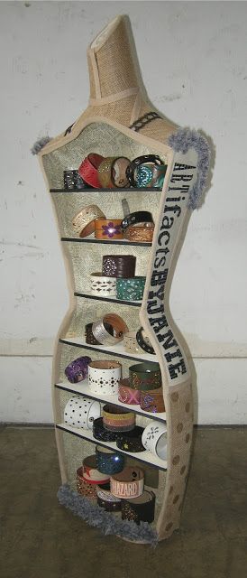 A mannequin gets a new life as a jewelry display · Recycled Crafts | CraftGossip.com #mannequin #recycled Manaquin Art, Beautiful Boutiques, Jewellery Displays, Mannequin Art, Craft Fair Displays, Food Decor, Craft Display, Craft Show Displays, Craft Booth