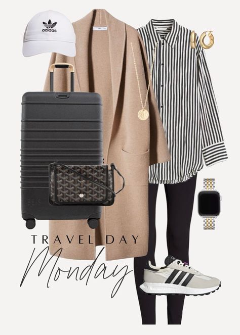 OUTFITS OF THE WEEK - Stylin by Aylin Travel Looks, Traveling Style, Comfy Travel Outfit, Outfits Of The Week, Airplane Outfits, Outfit Blazer, Comfy Travel, Beige Outfit, Nice Outfits