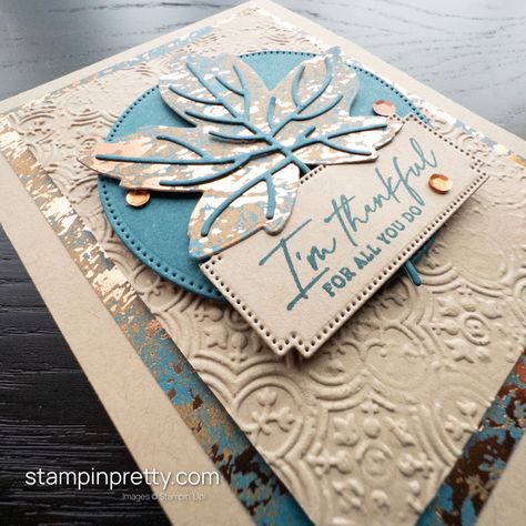 Mary Fish, Stampin Pretty, Stamping Cards, Leaf Cards, Step Cards, Fall Mini, Be Thankful, Thanksgiving Cards, Stamping Up Cards