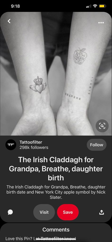 Claddagh Tattoo, Irish Claddagh, Fine Line Tattoos, Line Tattoos, Skin Art, Pretty Tattoos, Paw Print Tattoo, Piercings, Tattoos