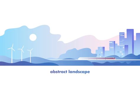 Abstract Urban Landscape by Faber14 on Envato Elements Urban Illustration, Landscape Vector Illustration, Landscape Vector, Industry Design, Vector Art Design, City Illustration, Urban City, Landscape Illustration, City Design