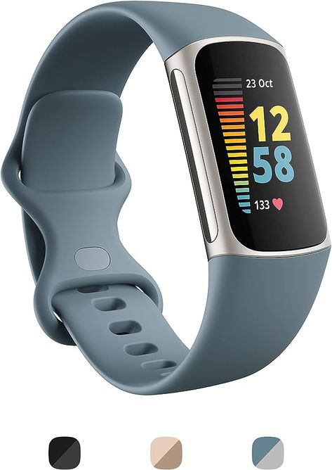 Fitbit Charge 5 Advanced Health and Fitness Tracker with Built-in Gps, Stress Management Tools, Sleep Tracking, 24/7 Heart Rate and More. Fitbit Charge 5, Fitbit App, Fitness Smart Watch, Health Tracker, Fitbit Charge, Activity Tracker, Heart Rate, Fitness Tracker, Steel Blue