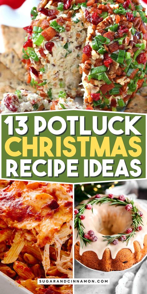 Looking for the perfect dish for your Christmas potluck? 🎄🍴 Check out these delicious and easy recipes that will wow your guests! From savory sides to sweet treats, we’ve got you covered for a festive meal. Don’t forget to save this pin for your holiday potluck! 📌✨ Easy Sides Potluck, Potluck Make Ahead Dishes, Potluck Dishes Christmas Party, Award Winning Potluck Dishes, Holiday Potluck Side Dishes, Lunch Pot Luck Ideas, Christmas Dishes To Bring To A Party, Best Cold Side Dishes, Pot Luck Christmas Party