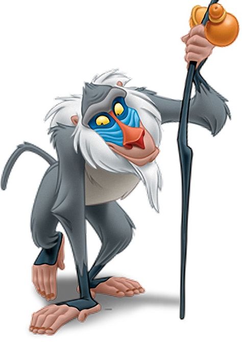 Rafiki es un personaje de la franquicia animada El Rey León. Es un mandríl sabio y gran amigo del rey Mufasa. Presentó al hijo de Mufasa, Simba, a las Tierras del Reino cuando era un cachorro recién nacido. Tras la muerte de este último y darse cuenta de que Simba todavía vivía, este lo instruye para que vuelva al reino, colaborando de manera notable en la toma de poder de la Roca del Rey. Luego presentó a la hija de Simba, Kiara, a las Tierras del Reino poco después de su nacimiento. Aparenteme Tattoo Lion King, The Lion King Characters, Lion King Jr, Lion King Party, Tattoo Lion, Lion King Drawings, Lion King Pictures, Lion King Cakes, Lion King Birthday