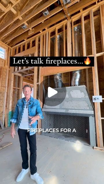 Lorant & Elliott Estate Homes on Instagram: "We love these versatile Isokern fireplaces! How would you finish out this example? 🔥

#fyp #foryou #homebuilder #construction #fireplace #luxuryhomes #customhomes" Oversized Fireplace Ideas, Fireplace Wall With Cabinets On Side, Alternative Fireplace Ideas, Tall Stone Fireplace Wall High Ceilings, Linear Fireplace With Tv Above Modern, Vaulted Ceiling Living Room Fireplace, Off Center Fireplace With Tv, Vaulted Ceiling Fireplace Ideas, Fireplace With Vaulted Ceiling