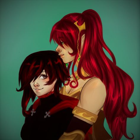 Milk And Cereal, Monty Oum, Rwby Pyrrha, Pyrrha Nikos, Red Like Roses, Rwby Ships, Blake Belladonna, Rwby Fanart, Rwby Anime