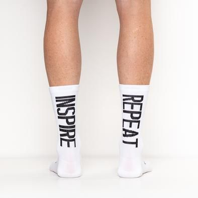 Waterproof cycling socks for road and mtb | INSPIRE.REPEAT Sock Inspiration, Socks Aesthetic, Brand Ideas, Cycling Socks, Push Yourself, Sock Game, Inspirational Sayings, Patterned Socks, Cycling Outfit