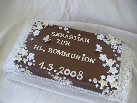 zur kommunion | Motivtorten Forum | Chefkoch.de First Communion Cakes, Communion Cakes, First Communion, Cake