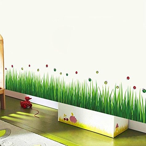 Art Kid Aesthetic, Diy Mural, Baby Playroom, Wall Sticker Design, Kids Living Rooms, Vinyl House, Special Rangoli, Flower Painting Canvas, Wall Paint Designs