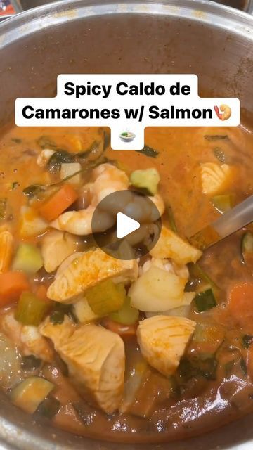 Cooking Spanglish on Instagram: "🚨Save this video for the best Caldo de Camarones 🍤 

🚀Follow for more 
👉🏻Subscribe for full recipes 

#seafood #seafoodsoup #shrimpsoup #salmondinner #salmonsoup #caldo #caldodecamaron #caldodepescado #spicyshrimp #spicysoup #spicysalmon #mariscos #mexicanfood #comidamexicana🇲🇽 #lent #cuaresma" Comfort Soups, Salmon Soup, Recipes Seafood, Shrimp Soup, Full Recipes, Spicy Soup, Spicy Salmon, Salmon Dinner, Seafood Soup