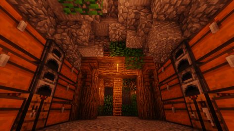 Minecraft Strip Mine Design, Minecraft Bunker, Minecraft Cave, Mine Minecraft, Mc Ideas, Minecraft Aesthetic, Play Minecraft, Base Ideas, Minecraft Things