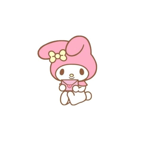 My Melody Transparent Png, My Melody White Background, My Melody Sitting, My Melody Stickers, My Melody Aesthetic, My Melody Icon, Heart Clip Art, School Computers, Overlays Cute