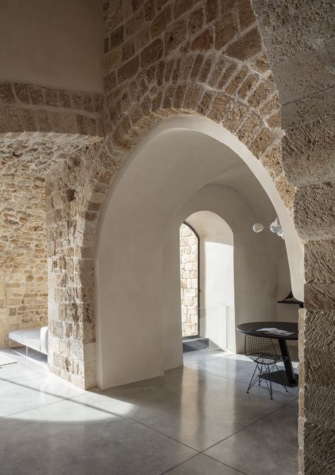 Gallery of Old Jaffa House 4 / Pitsou Kedem Architects - 52 Old Jaffa, Pitsou Kedem, Modern Castle, External Staircase, Renovation Architecture, Old Stone Houses, Castles Interior, Traditional Building, Hotel Project