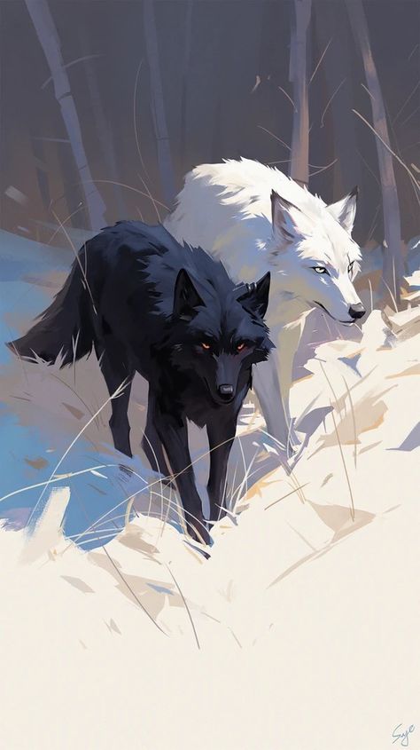 Wolf Animal Aesthetic, Wolf Ink Art, Snow Spirit Art, Dark Wolf Art, Wolf Character Art, Wolf Wallpaper Aesthetic, White Wolf Wallpaper, White And Black Wolf, Call Of The Wild Wolf