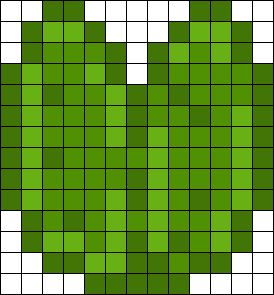 Minecraft Lily Pad Perler Bead Pattern | Bead Sprites | Misc Fuse Bead Patterns Pixel Lily Pad, Fuse Bead Patterns Minecraft, Lilypad Minecraft, Lilypad Pixel Art, Lily Pad Pixel Art, Small Frog Perler Bead Pattern, Lily Pads Minecraft, Minecraft Lily Pad Build, Minecraft Flowers Pattern Grid