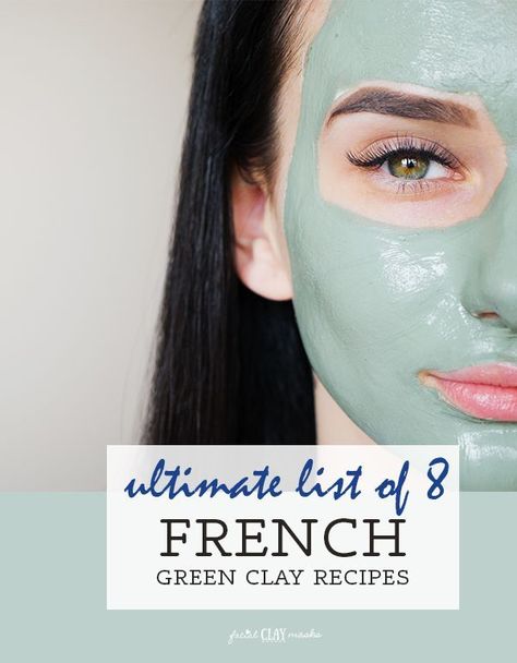 Here's 8 recipes that you can make with French Green Clay.  These recipes add skin loving ingredients to an already amazing natural skincare ingredient--clay.  All recipes are created by facial clay masks!  I'm sure there's a couple new recipes that you haven't tried yet in this list, not just the same old list.   #french #green #clay #frenchgreenclay #list #recipe #diy #recipes #face #mask #facemask #clay #claymask #listpost #ultimate #acne #antiaging #cloggedpore #cleanse #natural #skincare Clay Mask Recipe, Green Clay Mask, Clay Recipes, Natural Skin Care Ingredients, French Skincare, French Green Clay, French Green, Face Mask Recipe, Natural Skin Care Routine