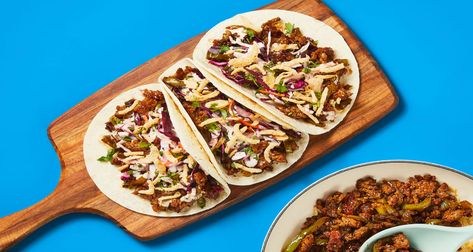 Simple, convenient, and delicious: that’s what’s in store with our One-Pan Turkey Stir-Fry Tacos recipe, made with pre-measured, high-quality ingredients. Stir Fry Tacos, Fry Tacos, Turkey Stir Fry, Fried Tacos, Fresh Turkey, Pork And Cabbage, Pork Stir Fry, Savory Dinner, Hello Fresh Recipes