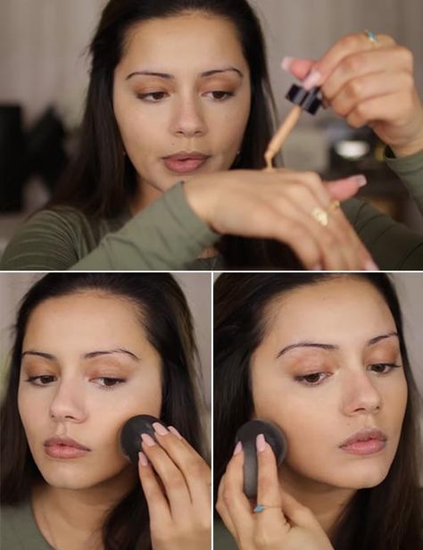 Foundation Tips Applying, How To Apply Foundation For Beginners, Flawless Foundation Application Tutorial, Foundation Tutorials Step By Step, How To Put On Foundation For Beginners, Best Way To Apply Foundation, Airbrushed Makeup, Flawless Foundation Application, Pink Lips Makeup