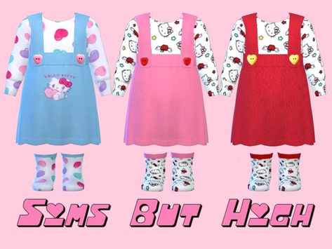 Sanrio Overalls | Patreon Sims 4 Infant Cc, Sims 4 Infant, Infant Cc, Sanrio Clothes, Sims 4 Cheats, Sims Baby, Sims 4 Challenges, Sims 4 Cc Kids Clothing, The Sims 4 Pc