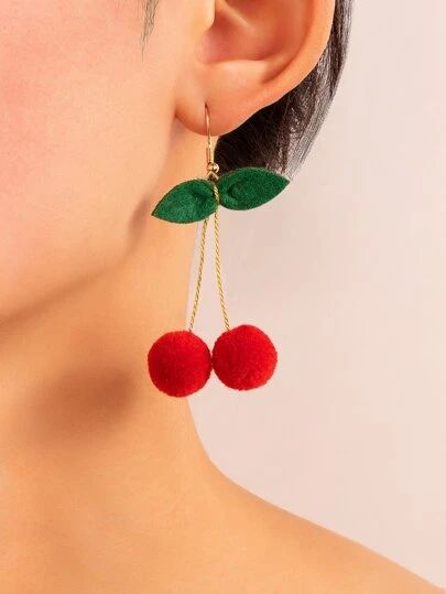 Search Cherry | SHEIN USA Fruit Shoot, Cherry Drop Earrings, Cherry, Drop Earrings, Free Shipping