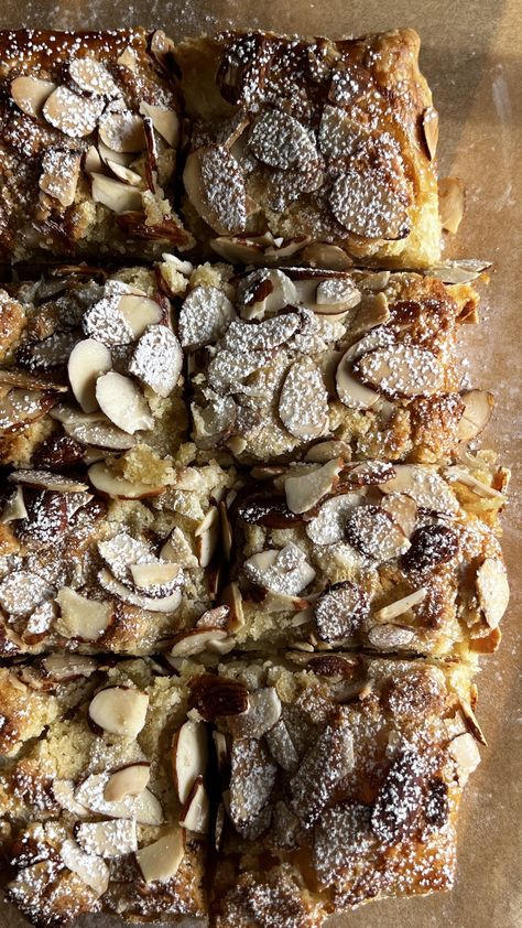 Giant Almond Croissant — Well Made by Kiley Almond Croissant Cookie Bars, Almond Cream Filling, Croissant Recipe, Almond Croissant, Zipper Sweatshirt, Themed Desserts, Cream Filling, Female Clothes, Almond Flavor