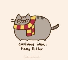 Pusheen. @Jayla Garoutte Garoutte Everett Ahhhhhhh Pusheen Costume, Pusheen Harry Potter, Pusheen Gif, Harry Potter Cat, Pusheen The Cat, Pusheen Cute, Cat Coloring Book, Pusheen Cat, Harry Potter Costume