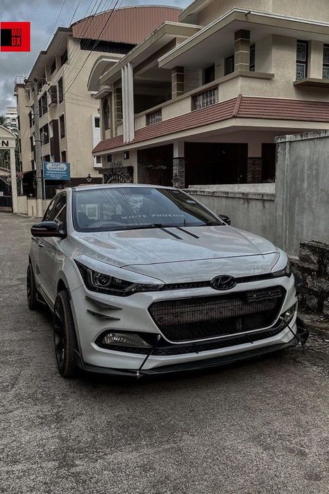 Code6 tuned white wide body Hyundai Elite I20 Hyundai I20 Wallpaper, I20 Car Wallpaper, Hyundai Aesthetic, I20 Modified, I20 Car, Car Hyundai, Best Suv Cars, Aesthetic Cars, Best Friend Wallpaper