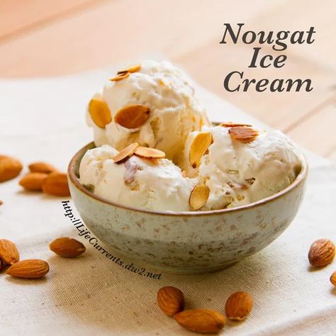 Unique Ice Cream Flavors, Almond Ice Cream, Healthy Ice Cream Recipes, Easy Ice Cream, Sorbet Recipes, Healthy Ice Cream, Almond Flavor, Cream Base, Sweet Cream