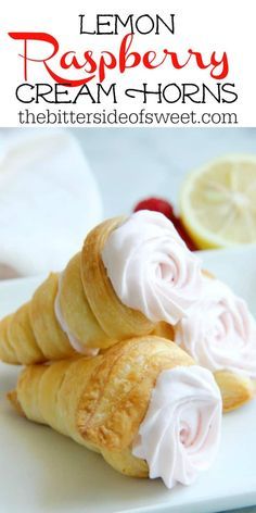 Baking Skills, Cream Puff Recipe, Cream Horns, Puff Pastry Desserts, Raspberry Cream, Dessert Aux Fruits, Elegant Desserts, Pastry Cream, Puff Pastry Recipes