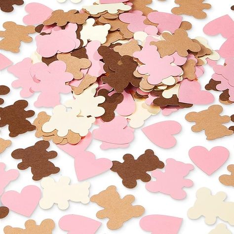 Amazon.com: 500 Pieces Bear Table Confetti Girl Baby Shower Paper Confetti Gender Reveal Bear Confetti Table Sprinkles Scatters for Boy Girl Baby Birthday Rustic Party Decor (Pink, Brown, Beige, Dark Brown) : Home & Kitchen Bear Table, Teddy Bear Birthday Party, Rustic Party Decor, Confetti Gender Reveal, Teddy Bear Party, Baby Shower Table Decorations, Teddy Bear Birthday, Bear Birthday Party, Rustic Party