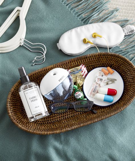 Guest Room Bathroom Grey, Room Supplies, Fuzzy Blanket, Towel Storage, Wooden Picture Frames, Overnight Guests, Wooden Picture, Night Cap, Bathroom Supplies