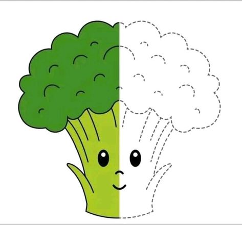 Cute Broccoli, Logic Games For Kids, Educational Math Games, Kids Handwriting Practice, Kids Handwriting, Handwriting Practice Sheets, Reading Tutoring, Free Kids Coloring Pages, Coloring Book Download