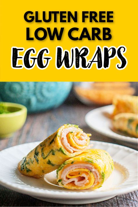 These low carb egg wraps are great substitute for low carb tortillas. Great for a keto breakfast or keto snack, these egg tortillas are super easy to make and you can fill them with whatever you want. Low carb, high protein and gluten free. Carb Substitutes Healthy, Keto Egg Wraps Recipes, Low Carb Wraps Ideas Tortillas, Keto Wraps Recipes, Low Carb Tortilla Recipe, Tortilla Substitute, Low Carb High Protein Breakfast, Low Carb Wrap Recipes, Keto Wraps