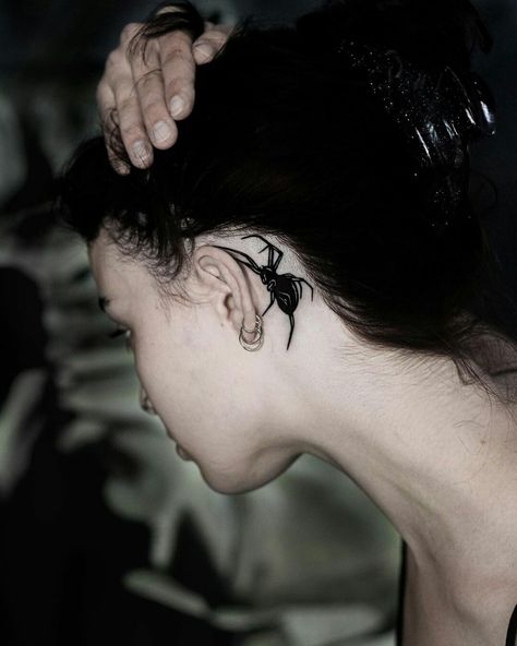 Spider 
Tattoo 
Ear
Behind 
Sick 
Enjoy Neck Spider Tattoos Women, Small Spider Tattoo Behind Ear, Spider Tattoos Small, Goth Behind Ear Tattoo, Behind Ear Spider Tattoo, Ears Tattoo Behind The, Gothic Behind Ear Tattoo, Spider Web Behind Ear Tattoo, Spider Behind The Ear Tattoo