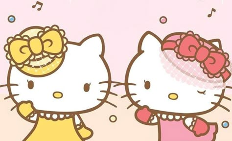 Hello Kitty & Mimmy Hello Kitty And Mimmy White, Hello Kitty And Mimmy Sanrio, Hello Kitty And Mimi Matching Pfp, Mimi And Hello Kitty, Hello Kitty Mamadisima, Mimmy Hello Kitty, Mimmy Sanrio, Hello Kitty Mimi, Hello Kitty And Mimi