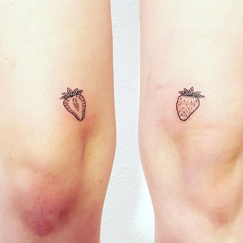 Tough Tattoos, State Tattoo Ideas, State Tattoos, Strawberry Tattoo, Fruit Tattoo, Kunst Tattoos, Berry Farm, Poke Tattoo, Area Codes