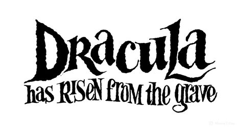 DRACULA HAS RISEN FROM THE GRAVE (1968) movie title #typography #lettering #HammerFilms Title Typography, Title Lettering, Typography Designs, Hammer Films, Christopher Lee, Type Inspiration, Typography Lettering, Opening Credits, Title Sequence