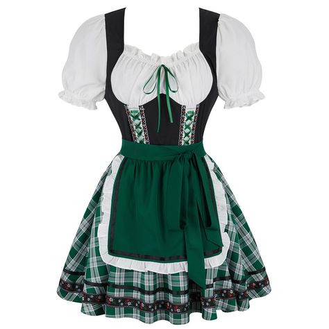 PRICES MAY VARY. Oktoberfest costumes women bavarian dirndl dress for women the dirndl dress is perfect for bavarian oktoberfest, carnival time, theme party, cosplay, halloween party, girl party,etc. Oktoberfest outfits women german dress is classic, cute and vintage style, finished in good workmanship. Dirndl dresses women is not only great for Oktoberfest, but also great for daily wearing or daily gathering. German beer girl costume is made of polyester and spandex fabric, very comfortable to German Beer Girl Costume, Oktoberfest Outfit Women, Oktoberfest Costume Women, German Beer Girl, German Dirndl Dress, Dirndl Dresses, Bavarian Costume, Oktoberfest Outfits, German Dress Dirndl