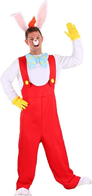 Amazon.com: Men's Roger Rabbit Costume : Clothing, Shoes & Jewelry Roger Rabbit Costume, Rabbit Nose, Rabbit Ear Hat, Who Framed Roger Rabbit, Mens Fancy Dress, Hallowen Ideas, Rabbit Costume, Funny Cartoon Characters, Roger Rabbit