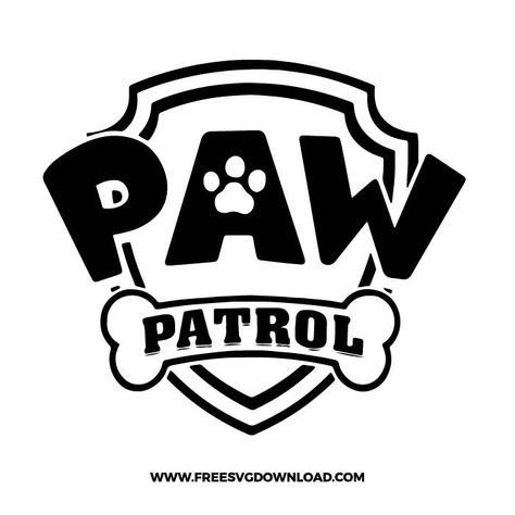 Paw Patrol Ornaments, Logo Svg Free, Paw Patrol Logo, Paw Patrol Svg, Paw Patrol Clipart, Paw Patrol Birthday Shirt, Paw Patrol Shirt, Monogram Stencil, Cricut Svg Files Free