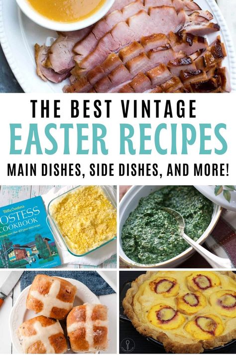 Easter Broccoli Dishes, Easter Traditional Food, Southern Easter Menu, Untraditional Easter Dinner Ideas, Cross Buns Recipe, Ham Recipes Baked, Spiral Sliced Ham, Easter Cookie Recipes, Lamb Cake