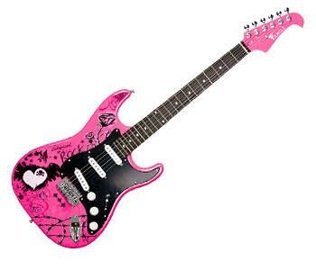 Pop Star Costumes, Guitar Icon, Pink Guitar, Electric Guitar Design, Guitar Obsession, Cute Pastel Wallpaper, Scene Emo, Guitar Design, Cool Guitar