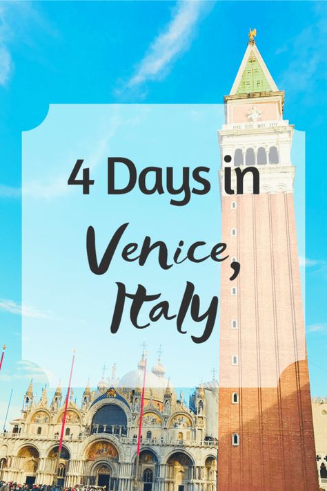 4 Days in Venice 4 Days In Venice, Throwing It Back, Four Days, Day Plan, Be The One, Vacation Places, Vacation Style, Venice Italy, Travel Packing