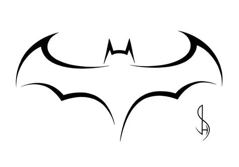 This is going to be my next tattoo. Batman Logo Tattoo, Batman Symbol Tattoos, Batman Bedroom, Easy Tattoos To Draw, Doodle Easy, David Tattoo, Cool Easy Drawings, Batman Drawing, Beginner Tattoos