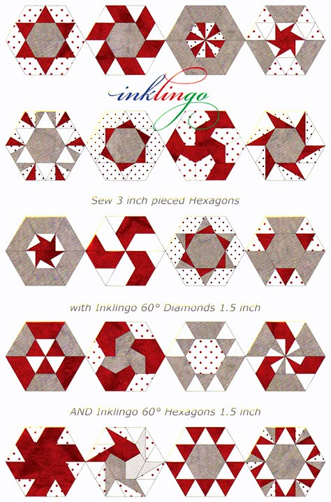 Patchwork Hexagonal, Millefiori Quilts, Hexagon Patchwork, Hexie Quilt, Red And White Quilts, Hexagon Quilts, English Paper Piecing Quilts, White Quilts, Hexagon Quilt