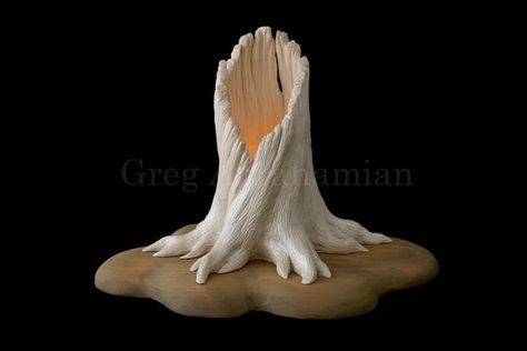 Trunk Ideas, Hollow Tree, Sculpture Art Clay, Trendy Tree, Pottery Classes, Tree Sculpture, Clay Art Projects, Tree Stump, Sculpting Clay